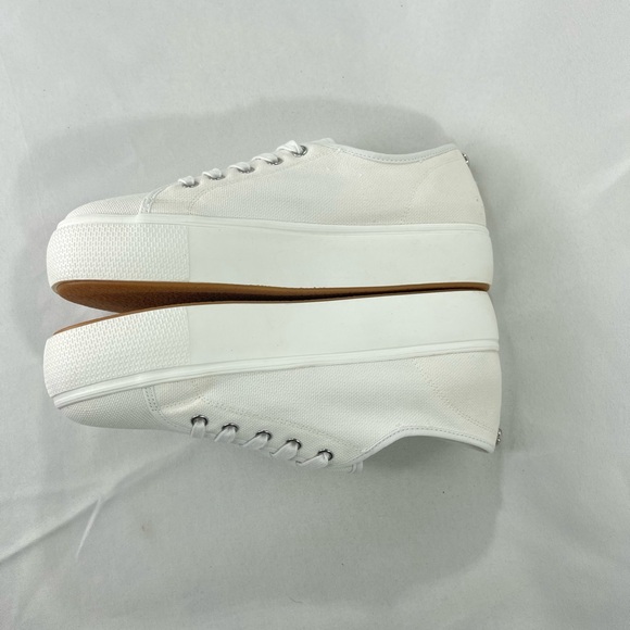 Steve Madden Womens Elore Canvas Fashion Sneakers. Color White. Size 11 BNWB - Picture 4 of 7